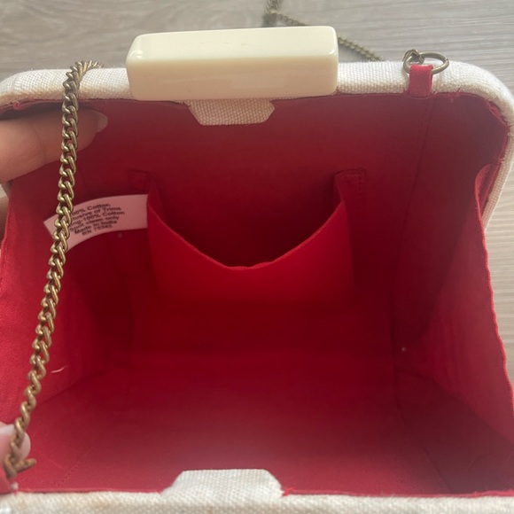 Hand crafted  Beaded Fruit Slice Summer Square Handbag Purse  Chain Strap - Picture 6 of 7